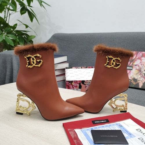 Cheap Dolce &amp; Gabbana D&amp;G Boots For Women #1163071 Replica Wholesale [$175.00 USD] [ITEM#1163071] on Replica Dolce &amp; Gabbana D&amp;G Boots