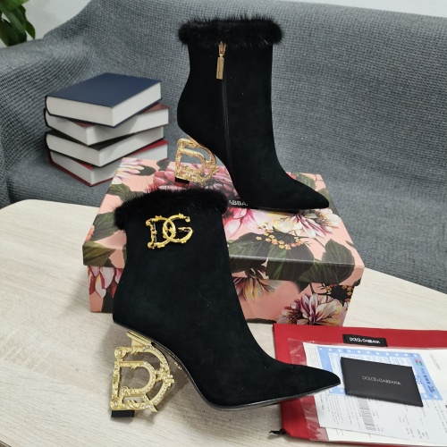 Cheap Dolce &amp; Gabbana D&amp;G Boots For Women #1163073 Replica Wholesale [$175.00 USD] [ITEM#1163073] on Replica Dolce &amp; Gabbana D&amp;G Boots
