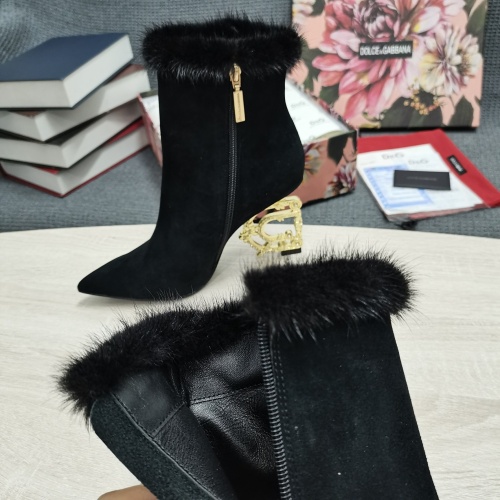Cheap Dolce &amp; Gabbana D&amp;G Boots For Women #1163073 Replica Wholesale [$175.00 USD] [ITEM#1163073] on Replica Dolce &amp; Gabbana D&amp;G Boots