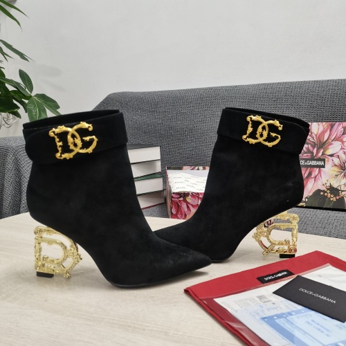 Cheap Dolce &amp; Gabbana D&amp;G Boots For Women #1163109 Replica Wholesale [$172.00 USD] [ITEM#1163109] on Replica Dolce &amp; Gabbana D&amp;G Boots