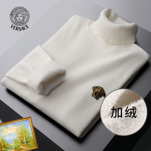 Cheap Versace Sweaters Long Sleeved For Men #1163153 Replica Wholesale [$48.00 USD] [ITEM#1163153] on Replica Versace Sweaters