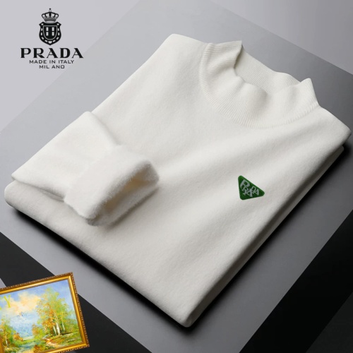 Cheap Prada Sweater Long Sleeved For Men #1163169 Replica Wholesale [$48.00 USD] [ITEM#1163169] on Replica Prada Sweater
