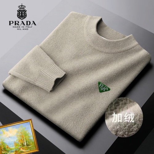 Cheap Prada Sweater Long Sleeved For Men #1163170 Replica Wholesale [$48.00 USD] [ITEM#1163170] on Replica Prada Sweater