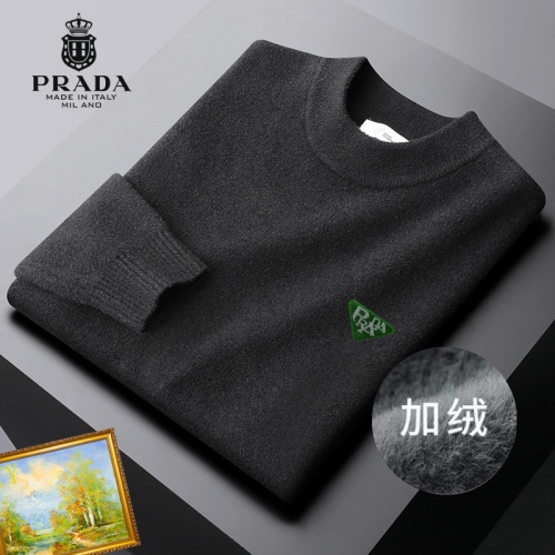 Cheap Prada Sweater Long Sleeved For Men #1163171 Replica Wholesale [$48.00 USD] [ITEM#1163171] on Replica Prada Sweater