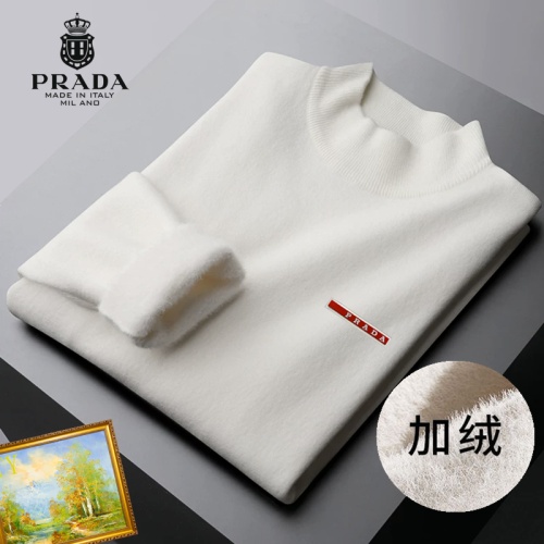 Cheap Prada Sweater Long Sleeved For Men #1163172 Replica Wholesale [$48.00 USD] [ITEM#1163172] on Replica Prada Sweater