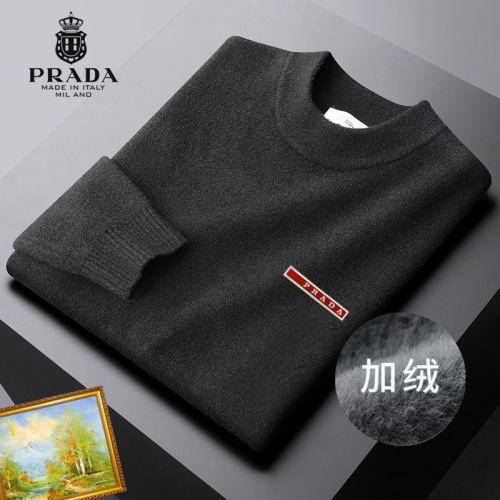 Cheap Prada Sweater Long Sleeved For Men #1163174 Replica Wholesale [$48.00 USD] [ITEM#1163174] on Replica Prada Sweater