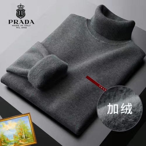 Cheap Prada Sweater Long Sleeved For Men #1163177 Replica Wholesale [$48.00 USD] [ITEM#1163177] on Replica Prada Sweater