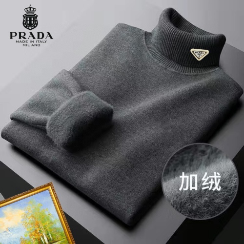 Cheap Prada Sweater Long Sleeved For Men #1163185 Replica Wholesale [$48.00 USD] [ITEM#1163185] on Replica Prada Sweater