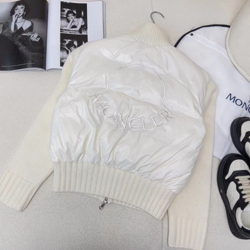 Cheap Moncler Down Feather Coat Long Sleeved For Women #1163331 Replica Wholesale [$122.00 USD] [ITEM#1163331] on Replica Moncler Down Feather Coat