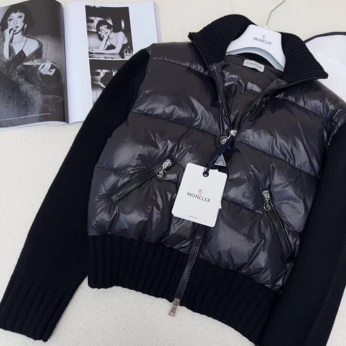 Cheap Moncler Down Feather Coat Long Sleeved For Women #1163332 Replica Wholesale [$122.00 USD] [ITEM#1163332] on Replica Moncler Down Feather Coat