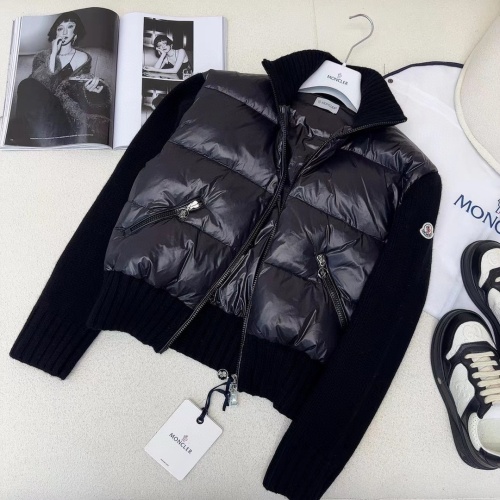 Cheap Moncler Down Feather Coat Long Sleeved For Women #1163332 Replica Wholesale [$122.00 USD] [ITEM#1163332] on Replica Moncler Down Feather Coat