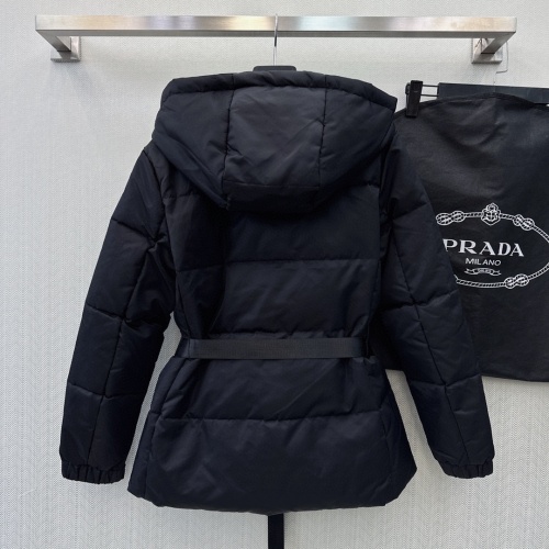 Cheap Prada Down Feather Coat Long Sleeved For Women #1163336 Replica Wholesale [$128.00 USD] [ITEM#1163336] on Replica Prada Down Feather Coat