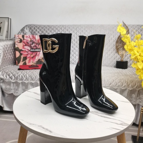Cheap Dolce &amp; Gabbana D&amp;G Boots For Women #1163373 Replica Wholesale [$160.00 USD] [ITEM#1163373] on Replica Dolce &amp; Gabbana D&amp;G Boots