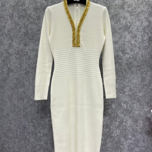Cheap Balmain Dresses Long Sleeved For Women #1163447 Replica Wholesale [$125.00 USD] [ITEM#1163447] on Replica Balmain Dresses