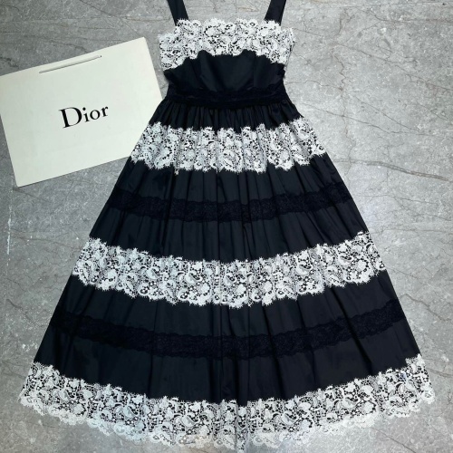 Cheap Christian Dior Dresses Sleeveless For Women #1163460 Replica Wholesale [$132.00 USD] [ITEM#1163460] on Replica Christian Dior Dresses