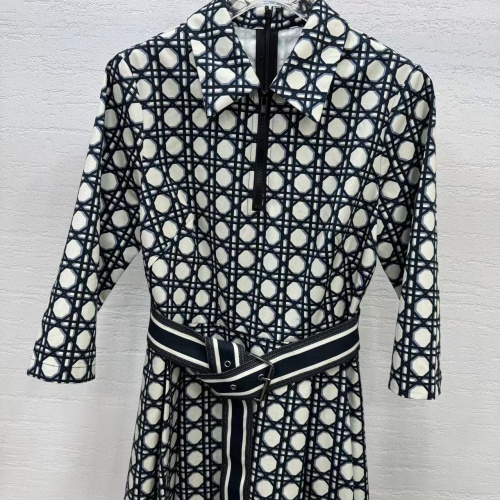 Cheap Christian Dior Dresses Middle Sleeved For Women #1163461 Replica Wholesale [$132.00 USD] [ITEM#1163461] on Replica Christian Dior Dresses