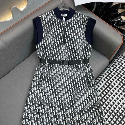 Cheap Christian Dior Dresses Sleeveless For Women #1163462 Replica Wholesale [$96.00 USD] [ITEM#1163462] on Replica Christian Dior Dresses