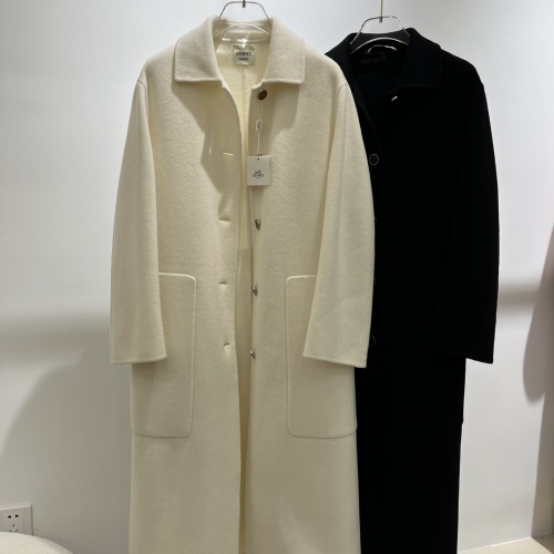 Cheap Hermes Coat Long Sleeved For Women #1163601 Replica Wholesale [$393.39 USD] [ITEM#1163601] on Replica Hermes Coat