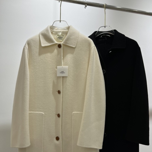 Cheap Hermes Coat Long Sleeved For Women #1163601 Replica Wholesale [$393.39 USD] [ITEM#1163601] on Replica Hermes Coat