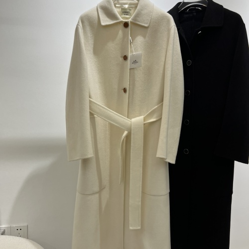 Cheap Hermes Coat Long Sleeved For Women #1163601 Replica Wholesale [$393.39 USD] [ITEM#1163601] on Replica Hermes Coat