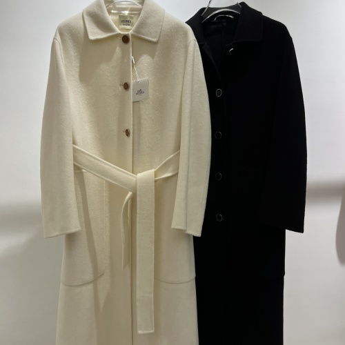 Cheap Hermes Coat Long Sleeved For Women #1163601 Replica Wholesale [$393.39 USD] [ITEM#1163601] on Replica Hermes Coat