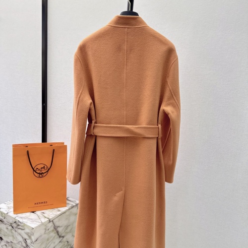 Cheap Hermes Coat Long Sleeved For Women #1163604 Replica Wholesale [$459.50 USD] [ITEM#1163604] on Replica Hermes Coat