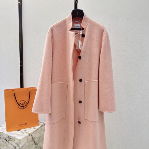 Cheap Hermes Coat Long Sleeved For Women #1163605 Replica Wholesale [$459.50 USD] [ITEM#1163605] on Replica Hermes Coat