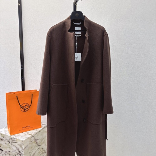 Cheap Hermes Coat Long Sleeved For Women #1163606 Replica Wholesale [$459.50 USD] [ITEM#1163606] on Replica Hermes Coat