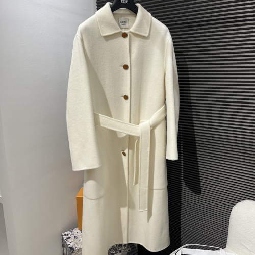 Cheap Hermes Coat Long Sleeved For Women #1163609 Replica Wholesale [$393.39 USD] [ITEM#1163609] on Replica Hermes Coat