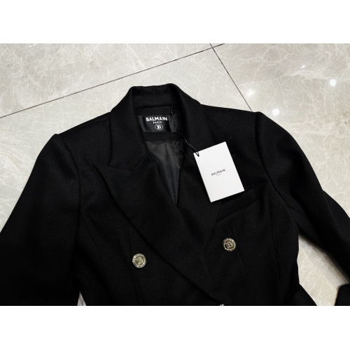 Cheap Balmain Coat Long Sleeved For Women #1163615 Replica Wholesale [$172.00 USD] [ITEM#1163615] on Replica Balmain Jackets