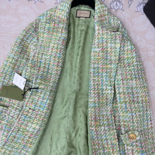 Cheap Gucci Coat Long Sleeved For Women #1163627 Replica Wholesale [$225.00 USD] [ITEM#1163627] on Replica Gucci Coat