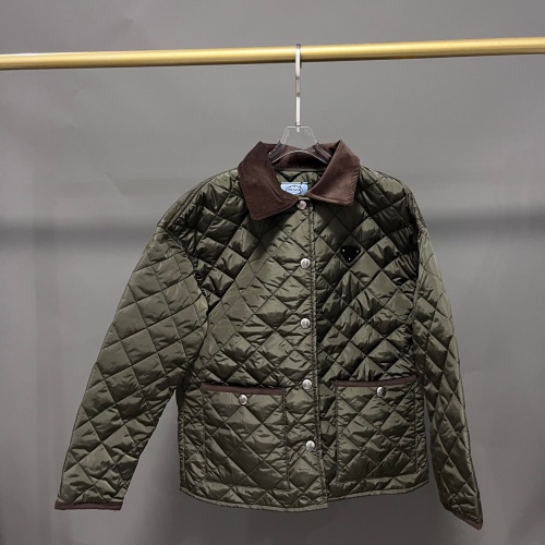 Cheap Prada Jackets Long Sleeved For Women #1163631 Replica Wholesale [$132.00 USD] [ITEM#1163631] on Replica Prada Jackets