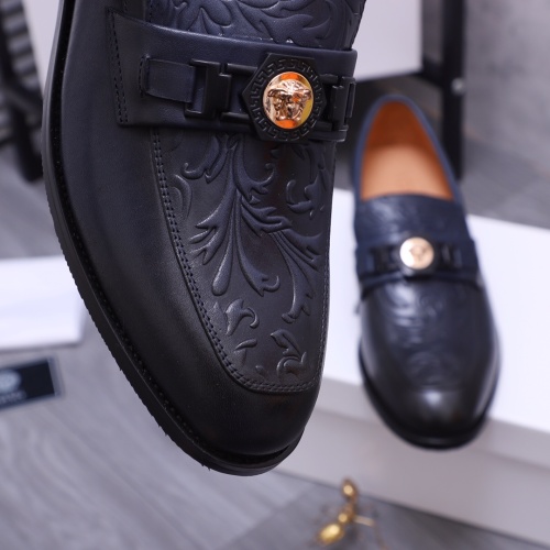 Cheap Versace Leather Shoes For Men #1163660 Replica Wholesale [$82.00 USD] [ITEM#1163660] on Replica Versace Leather Shoes