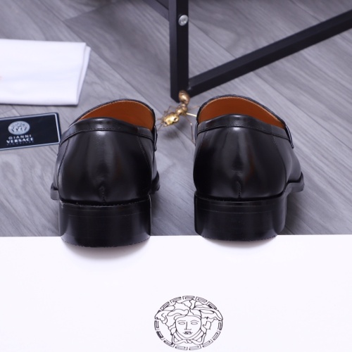 Cheap Versace Leather Shoes For Men #1163661 Replica Wholesale [$82.00 USD] [ITEM#1163661] on Replica Versace Leather Shoes