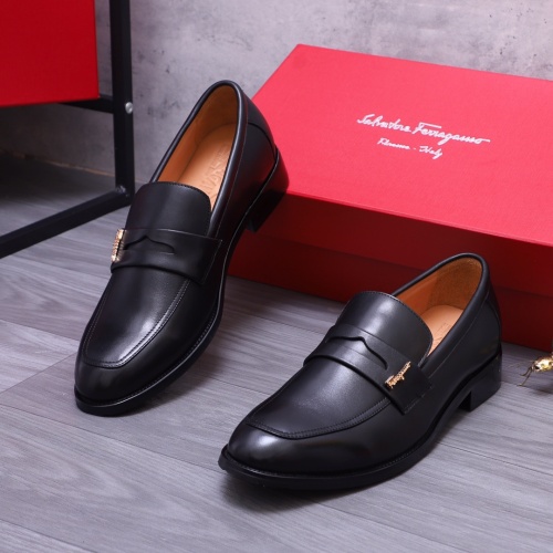 Cheap Salvatore Ferragamo Leather Shoes For Men #1163674 Replica Wholesale [$82.00 USD] [ITEM#1163674] on Replica Salvatore Ferragamo Leather Shoes