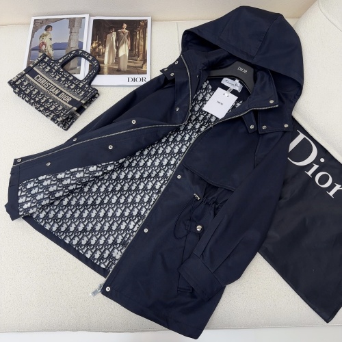 Cheap Christian Dior Coat Long Sleeved For Women #1163708 Replica Wholesale [$160.00 USD] [ITEM#1163708] on Replica Christian Dior Coat