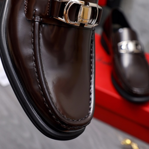 Cheap Salvatore Ferragamo Leather Shoes For Men #1163729 Replica Wholesale [$85.00 USD] [ITEM#1163729] on Replica Salvatore Ferragamo Leather Shoes