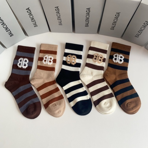 Cheap Balenciaga Socks #1163783 Replica Wholesale [$27.00 USD] [ITEM#1163783] on Replica Balenciaga Socks