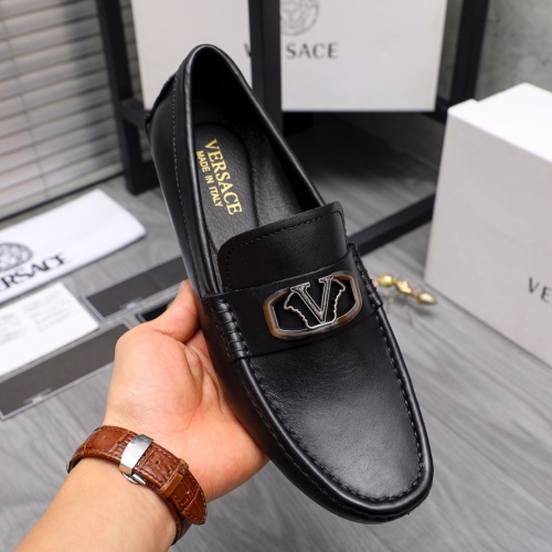 Cheap Versace Leather Shoes For Men #1163839 Replica Wholesale [$72.00 USD] [ITEM#1163839] on Replica Versace Leather Shoes