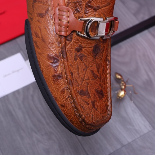 Cheap Salvatore Ferragamo Leather Shoes For Men #1163897 Replica Wholesale [$92.00 USD] [ITEM#1163897] on Replica Salvatore Ferragamo Leather Shoes