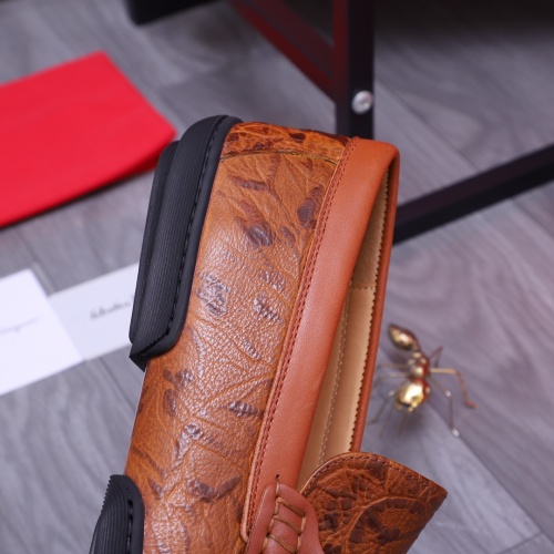Cheap Salvatore Ferragamo Leather Shoes For Men #1163897 Replica Wholesale [$92.00 USD] [ITEM#1163897] on Replica Salvatore Ferragamo Leather Shoes