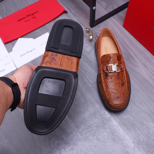 Cheap Salvatore Ferragamo Leather Shoes For Men #1163897 Replica Wholesale [$92.00 USD] [ITEM#1163897] on Replica Salvatore Ferragamo Leather Shoes
