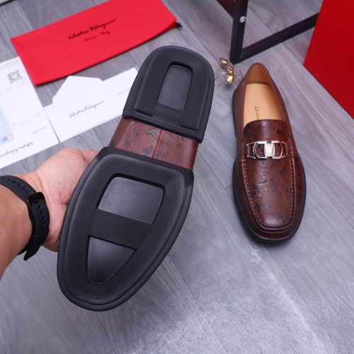 Cheap Salvatore Ferragamo Leather Shoes For Men #1163898 Replica Wholesale [$92.00 USD] [ITEM#1163898] on Replica Salvatore Ferragamo Leather Shoes