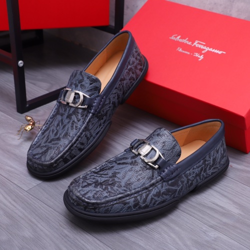 Cheap Salvatore Ferragamo Leather Shoes For Men #1163900 Replica Wholesale [$92.00 USD] [ITEM#1163900] on Replica Salvatore Ferragamo Leather Shoes