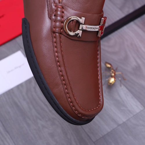Cheap Salvatore Ferragamo Leather Shoes For Men #1163902 Replica Wholesale [$92.00 USD] [ITEM#1163902] on Replica Salvatore Ferragamo Leather Shoes
