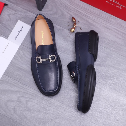 Cheap Salvatore Ferragamo Leather Shoes For Men #1163903 Replica Wholesale [$92.00 USD] [ITEM#1163903] on Replica Salvatore Ferragamo Leather Shoes