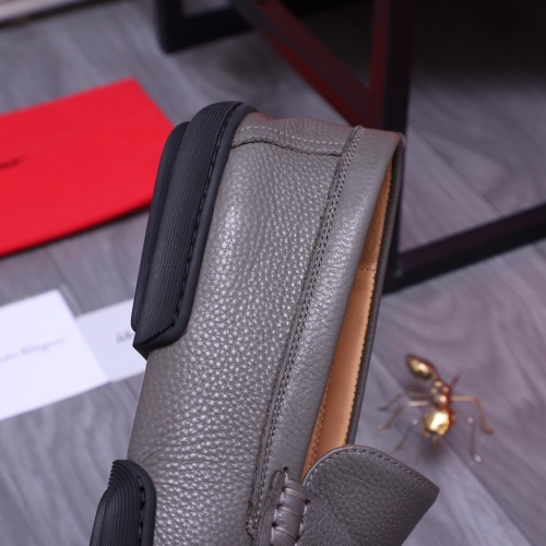 Cheap Salvatore Ferragamo Leather Shoes For Men #1163922 Replica Wholesale [$92.00 USD] [ITEM#1163922] on Replica Salvatore Ferragamo Leather Shoes