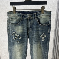 Cheap Chrome Hearts Jeans For Men #1154699 Replica Wholesale [$56.00 USD] [ITEM#1154699] on Replica Chrome Hearts Jeans