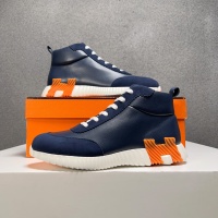 Cheap Hermes High Tops Shoes For Men #1155495 Replica Wholesale [$125.00 USD] [ITEM#1155495] on Replica Hermes High Tops Shoes