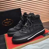 Cheap Prada High Top Shoes For Men #1155756 Replica Wholesale [$115.00 USD] [ITEM#1155756] on Replica Prada High Top Shoes